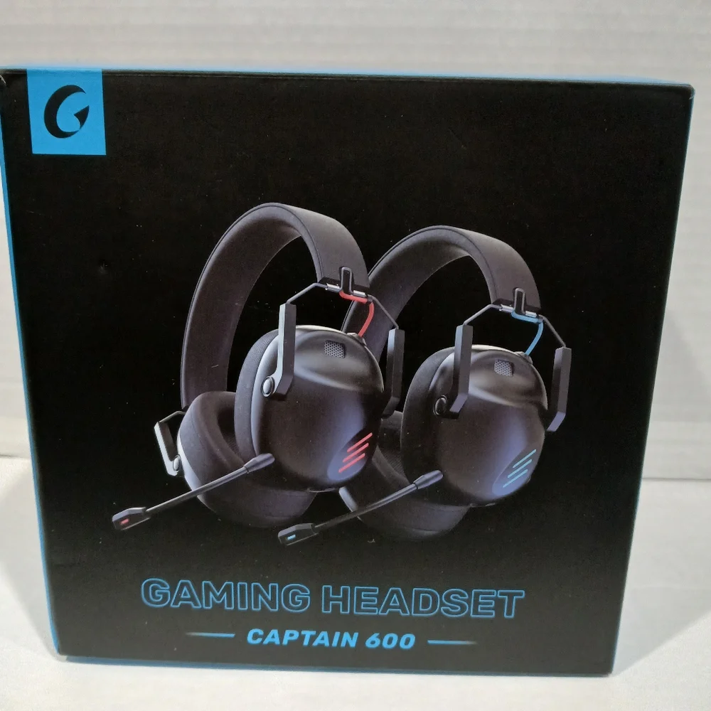 Black Gaming Headset with Box. Captain 600